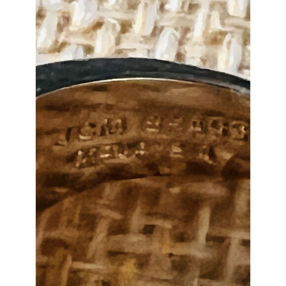 JMC Brass Rose Gold Rhinestone Bubble Ring White/Black Size 6.3/4” EUC BEAUTIFUL - Picture 5 of 10